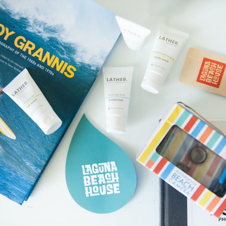 Laguna Beach House - Lather items flatlay